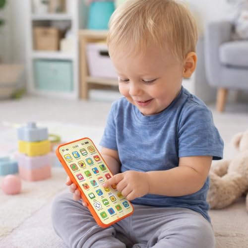 Image of Kids Phone - Rechargeable Toy for Kids with 24 Learning Modes | Talking Dummy Mobile for Boys & Girls Age 2-12 | Educational Mobile Phone Toy with Music & Games Flash Card Phone