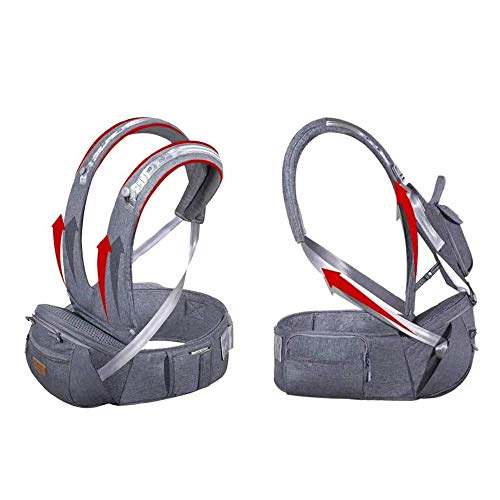 JooBebe Babydrager ergonomische buikdrager kinderdrager 4-in-1 met afneembare capuchon ademende rugzakdrager volledige… - Image 5