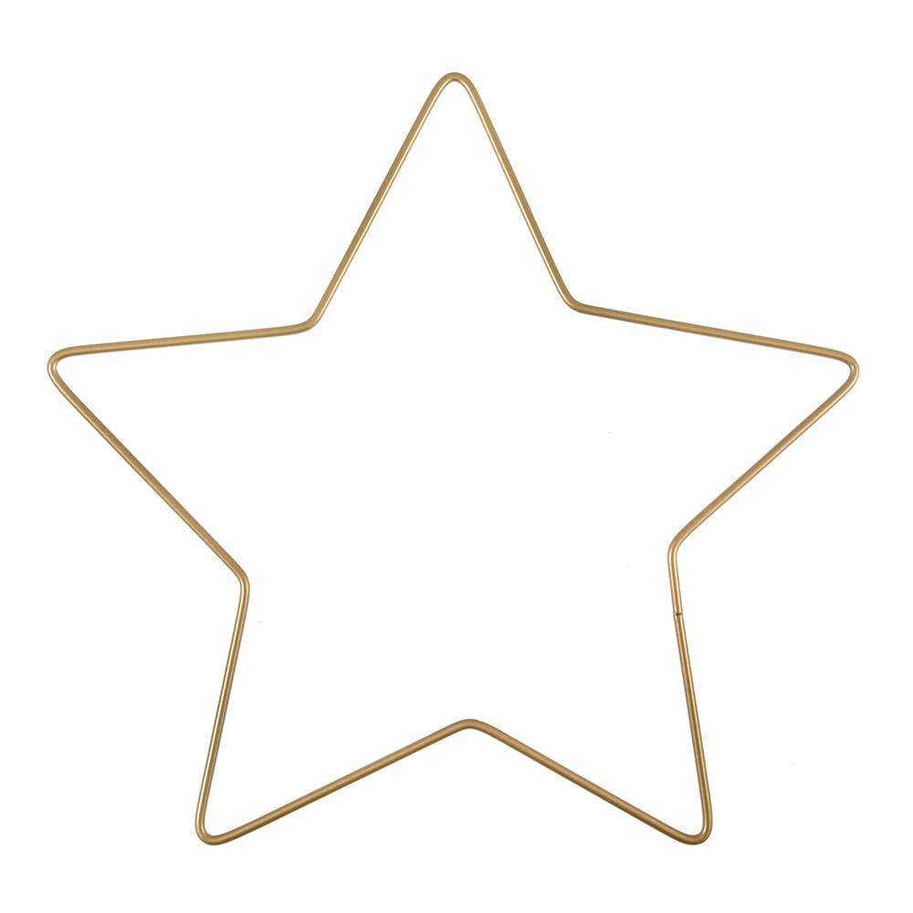 Crafty Capers Gold 25Cm | | Metal Christmas Star | Crafts And Floristry Wreath Projects