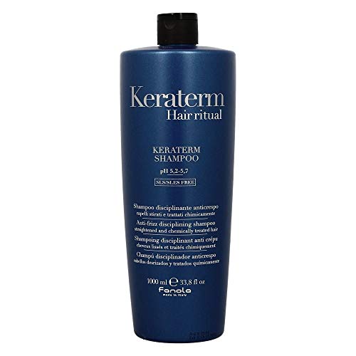Fanola Keraterm Hair Ritual Anti-Frizz Disciplining Shampoo, 33.8 Ounce