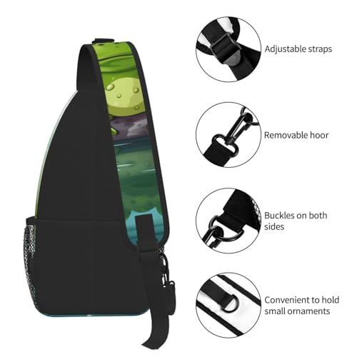 Morrales Urbanos Sling Bag negro para hombre y mujer miniatura 7