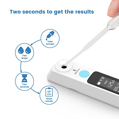 Fjdynamics Digital Smart Brix Refractometer, High Precision With App, Easy To Use/Read/Calibrate For Home Making Wine/Juice, Brewing Beer, Fruits, Resolution 0.05%, 0-32% Range, With Atc 5-45°C #TOP2