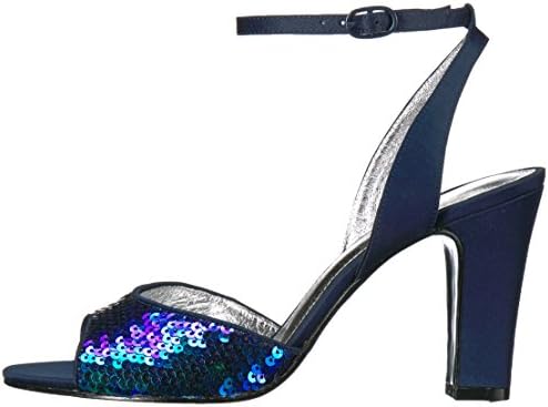 Adrianna Papell Women's Astrid Heeled Sandal, Peacock Sequins, 5.5 Medium US | Image 7