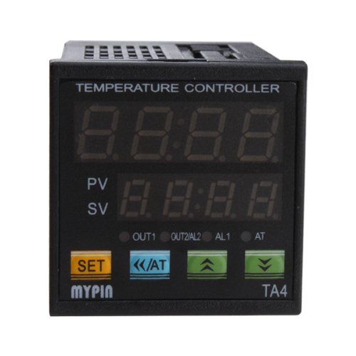 F/C Pid Temperature Controller, Agptek Dual Display Digital Programmable Temperature Control Ta4-Ssr Solid State Relay With 2 Alarms #TOP1