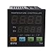 F/C PID Temperature Controller, AGPtEK Dual Display Digital Programmable Temperature Control TA4-SSR Solid State Relay with 2 Alarms