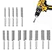 ROSYLEVE 14 Stück Drahtbürste Bohrmaschine 8-25 mm,1/4 Zoll Bohrlochbürste Bohrloch Rohrbürste Edelstahl Drahtbürste Set, Rohrreiniger mit Griff, für Schlagbohrmaschinen Effiziente Bohrlochreinigung
