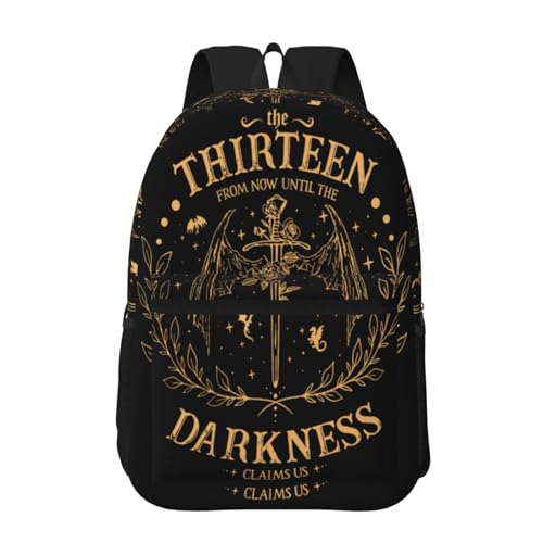 The Thirteen Lightweight Throne Of Glass 17 Inch Backpack College Bookbags For Men Women Casual Daypack For Weekender Business Hiking