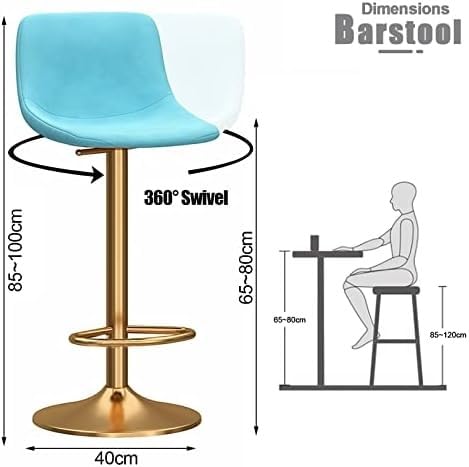 Tabourets de bar réglables stables avec dossier pour mal de dos
