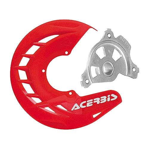 Image of Acerbis X-Future Front Disc Cover with Mounting Kit Red Compatible with KTM 200/250/300 XC-W 2006-2015/125/250 SX 2003-2014/250 SX-F 2005-2014/450 SX-F 2007-2014 - 2043170059/2802010227