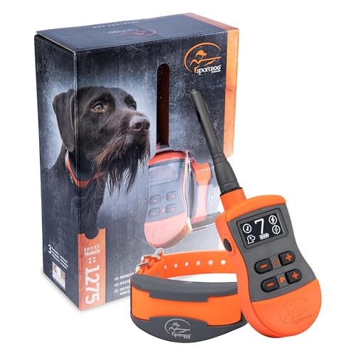 SportDOG SportTrainer 1275 Remote Trainer - Reliable Off-Leash Control - Quick-Charge Collar - Waterproof Dog Training Collar - OLED Display - 3/4-Mile Range - Orange