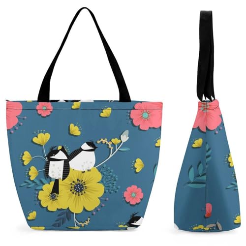 Sac de shopping pour voyage cabas fourre-tout femme 28.5x18x32.5cm
