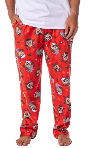 INTIMO Looney Tunes Mens' Christmas Character Tasmanian Devil Sleep Pajama Pants