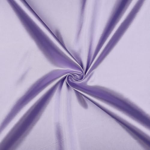 VmG-Store Tissu satin - 2 m x 146 cm - Coupon - Tissu satin - Pas de mètre - Polyester soyeux - À coudre - Tissu décoratif brillant - Pour vêtements, rideaux,...