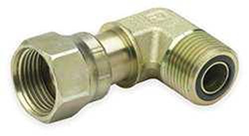 Parker 4 C6LO-S Seal-Lok Elbow 1/4 ORFS X 1/4 ORFS Swivel Steel