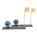 SPYMINNPOO 2PCs Stall Ice Fishing Flag Marker Rod Automatic Winter Fishing Tip for Outdoor Enthusiasts.