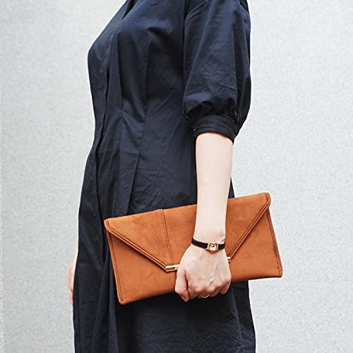 Image of JNB Faux Microsuede Envelope Clutch