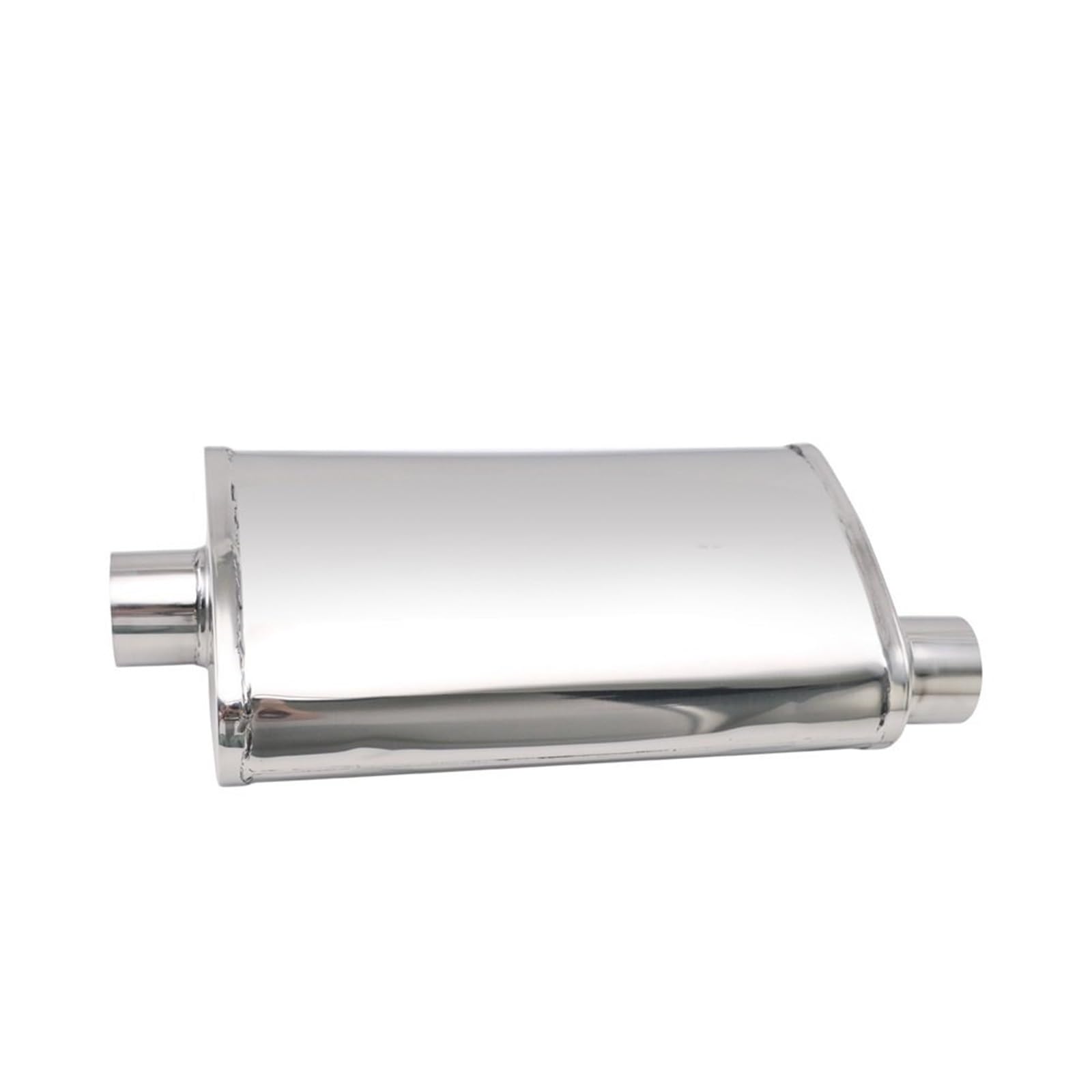 Car Silencer Środkowy tłumik wydechowy ze stali nierdzewnej 2,5-calowy prosty uniwersalny rezonator samochodowy(Without logo)