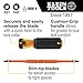 Klein Tools 32287 Insulated Screwdriver, 2-in-1 Screwdriver Set with Flip Blade, #1 and #2 Square Tips, Double-Ended Blades