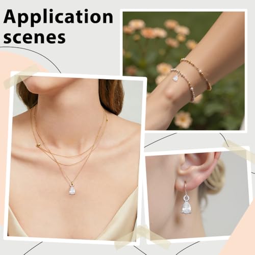 Goutte d'eau oxyde de zirconium de qualité supérieure pour joaillerie fine