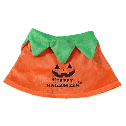 Disfraz Halloween Capa para Mascotas Talla S Naranja
