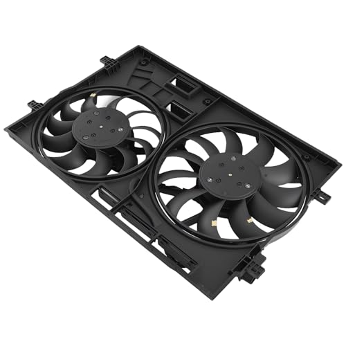 Image of maXpeedingrods Dual Radiator Cooling Fan Assembly w /Brushless Motor for Audi Q3 2019-2021 2.0L, 3Q0121205B VW3115125 5WA121203T