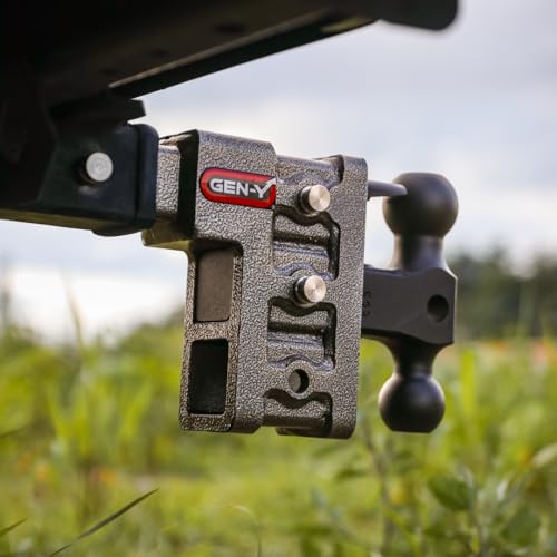 GEN-Y Hitch Mega-Duty Dual Receiver Hitch: Levante ou caia até 6 polegadas – Capacidade de 1.000 lib