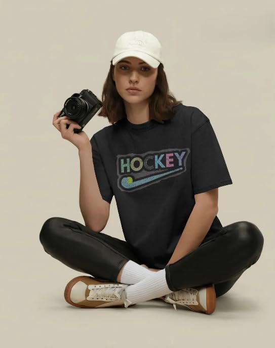 VASAL Unisex Hockey Practice T-Shirt | Dotted Sweat Control Fabric | Airflow Design | Gym & Training Wear | Soft & Quick Dry (in, Alpha, S, Regular, Black) 3