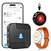 CallToU Tuya WiFi Personal alarms for elderly,Waterproof elderly alarm call button System with 1 Call button,1 Wrist button & Receiver - Connects to Phone,only Supports 2.4GHz WiFi