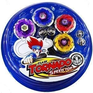 Image of SHAKTISM Metal Fusion Spinning top for Kids Boys and Girls Baby Spinning Toy with Stadium Fighters Fury Battle Indoor Game Super Power King of Top Spinner (King of Top -4 Spinner with Stadium)