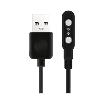 Smart Watch Charger Cable 2 Pin Cord,Replacement Charger for Smart Watch/Fitness Tracker, Charger Contact pin spacing Compatible 2.84mm