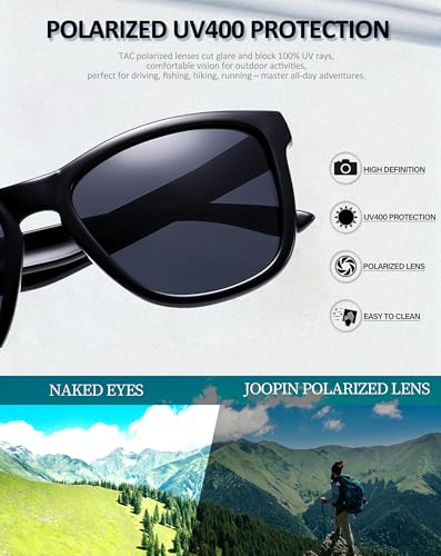 Image of Joopin Square Sunglasses Polarized UV400 Designer Sun Glasses Men Women