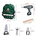 35PCS Kids Tool Set, Including Electronic Cordless Drill, Pretend Play Toy Tool Accessories and a Sturdy Tool Bag