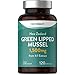 Price comparison product image Green Lipped Mussel Capsules | 1500mg | 120 Count | for Humans | Supplement from 4:1 Extract | New Zealand Sourced | No Artificial Preservatives | by Horbaach