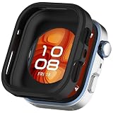 FINON for ファーウェイ WATCH FIT4 用 ケース バンパーケース 軽量 簡易脱着 シンプル 簡易パッケージ (ブラック)