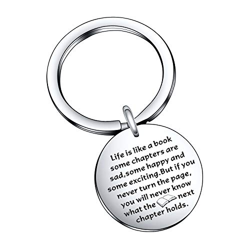 Book Club keychain Book Club jewelry Book Lover keychain Bibliophile jewelry Librarian keychain Book keychain Best friend gift Best friend jewelry Best friend keychain daughter gift daughter gift daughter keychain daughter jewelry Book jewelry reader
