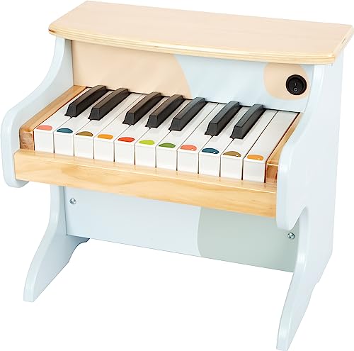 Image of Small Foot Wooden Kids Piano inchGroovy Beats inch - Electronic Toy Piano with Stickers & Sheet Music - Musical Instrument Toy for Toddlers & Kids