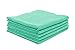 THE RAG COMPANY (5-Pack) 16 in. x 16 in. The Pearl Professional Microfiber Ceramic Coating/Sealant/Interior Detailing Towels 320gsm Pearl-Weave (16x16, Green)