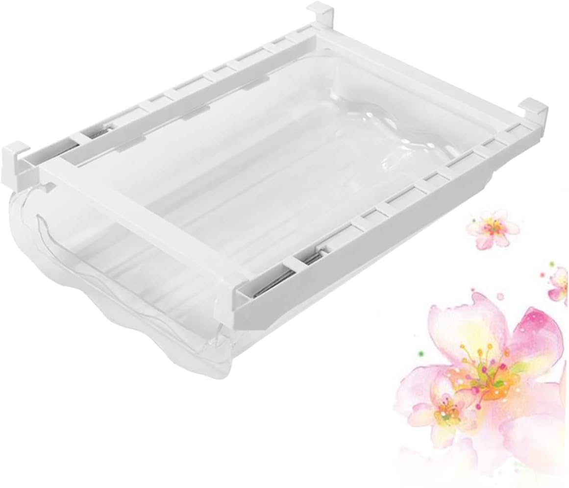 1pc Rolling Type Refrigerator Storage Rack Multi-function Container for Fridge Organization Lightweight and Easy to Clean Space-saving Design for Home Use