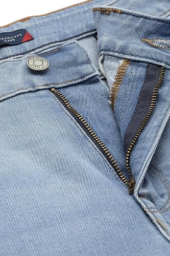 Image of Louis Philippe Men's Regular Fit Stretch Fabric for Comfort Premium Wash Aesthetic Authentic Twill and Durable Jeans