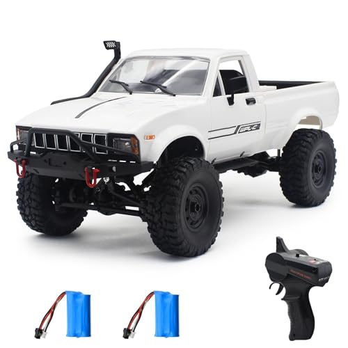 Mostop 1:16 Camion telecomandato, Full Scale 4WD Off-Road RC Camion, RC Car con 2 batterie & Tempo...