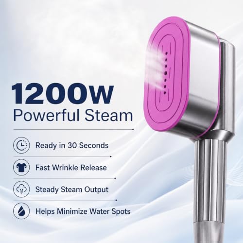 NSYNSY Travel Steamer & Iron for Clothes, Portable Design, 1200W, 7 Modes - image 3