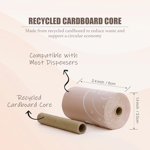 Image of Bio-Based Dog Poop Bags, Silky Soft & Leak-Proof, Lavender-Scented, Made from Cornstarch 16 Rolls, 240 Bags