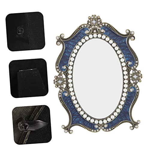 Espejo de maquillaje de escritorio elegante y moderno miniatura 3