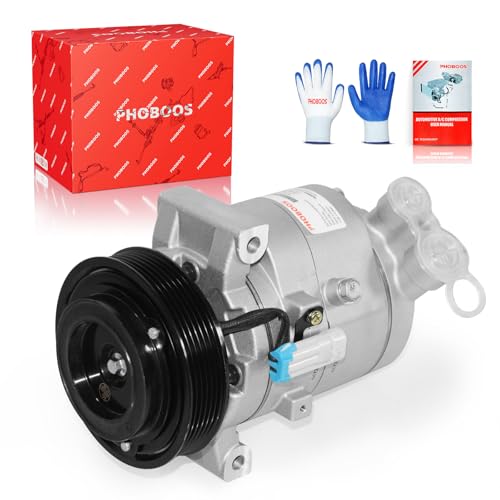 PHOBOOS A/C Compressor with Clutch Compatible with Chevrolet Camaro 2010-2015 3.6L (LT