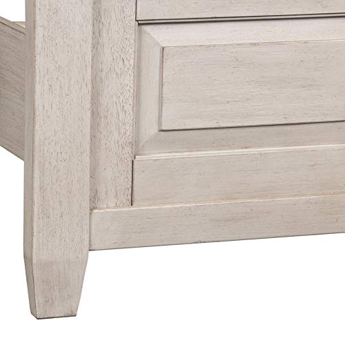 Liberty Furniture Industries Heartland Panel Bed, Queen, Antique White #TOP5