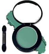 MEICOLY Single Green Eyeshadow Palette with Mirror,Matte Green Eye Shadow for St Patricks Day Mak...