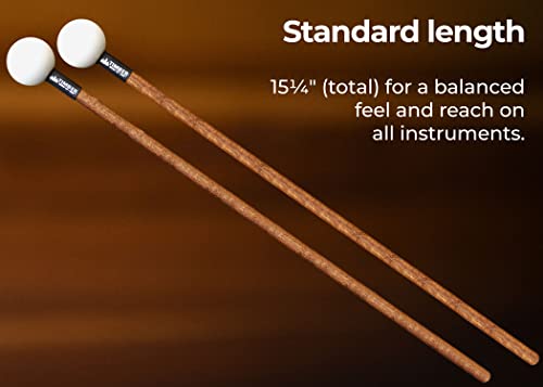 Timber Drum Co. T2Hp, Made In U.s.a. Pair Of Hard Polymer Mallets For Energy Chime, Xylophone, Wood Block, And Bells #TOP3