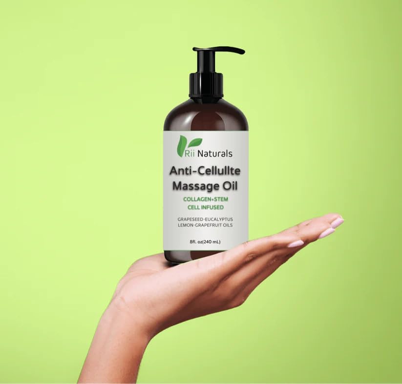 Miniatura 3 de Aceite de masaje anticelulítico, aceite de masaje corporal, aceite de drenaje linfático para piel suave, cuidado de tejidos profundos, cuidado