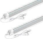 CNSUNWAY LED Magasiner la lumière 2FT, 22W 3300LM 5000K, T8 LED Lumière, plafond et utilité du tube LED Lumières, lumières de magasin communicables, ETL Inscrit (2 Boîte)