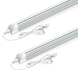 CNSUNWAY LED Shop Light 2FT, 20W 3000LM 6500K, T8...
